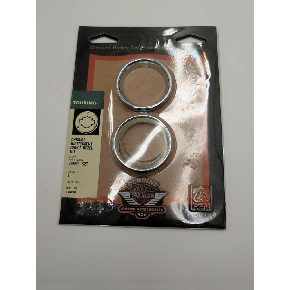 Harley Davidson Touring Chrome Instrument Gauge Bezel 86-13 74550-92T  T2